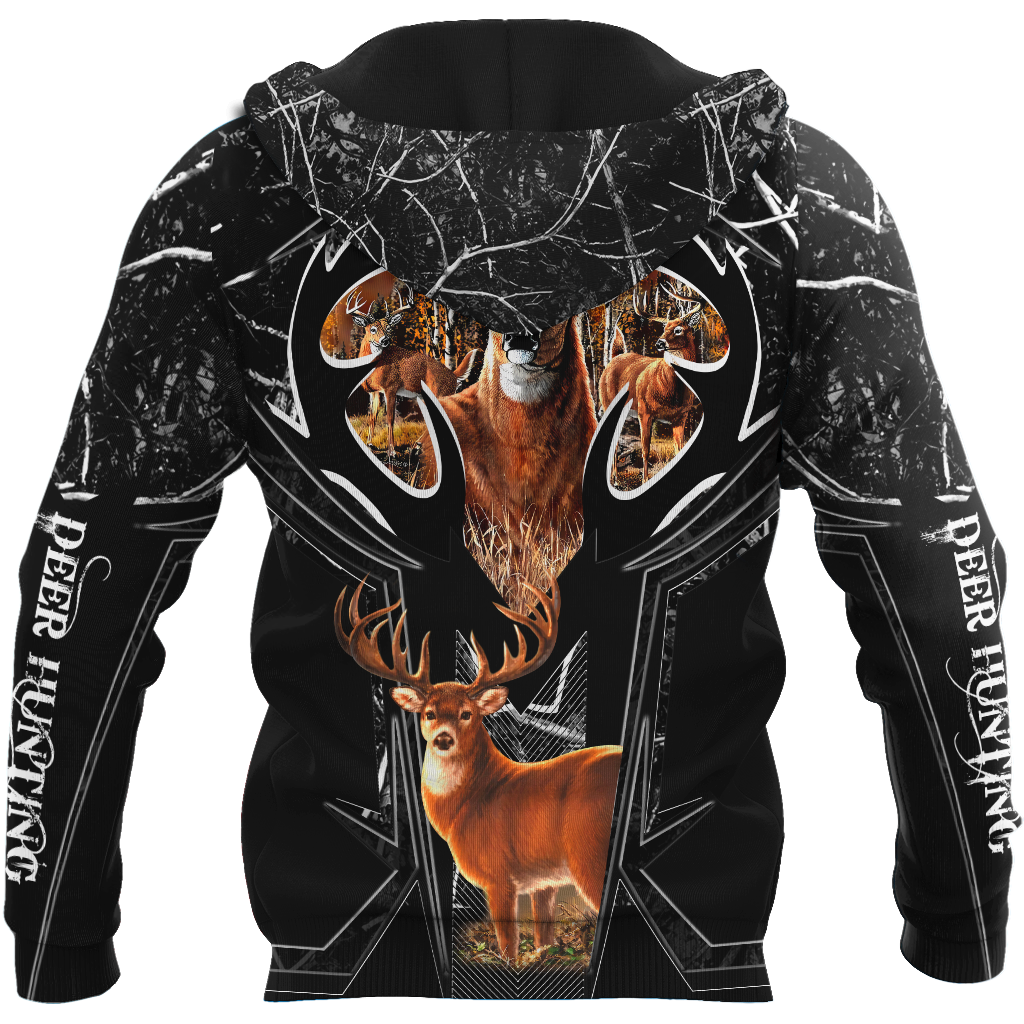 Premium Deer Hunting Camo 3D Hoodie Shirt For Men And Women