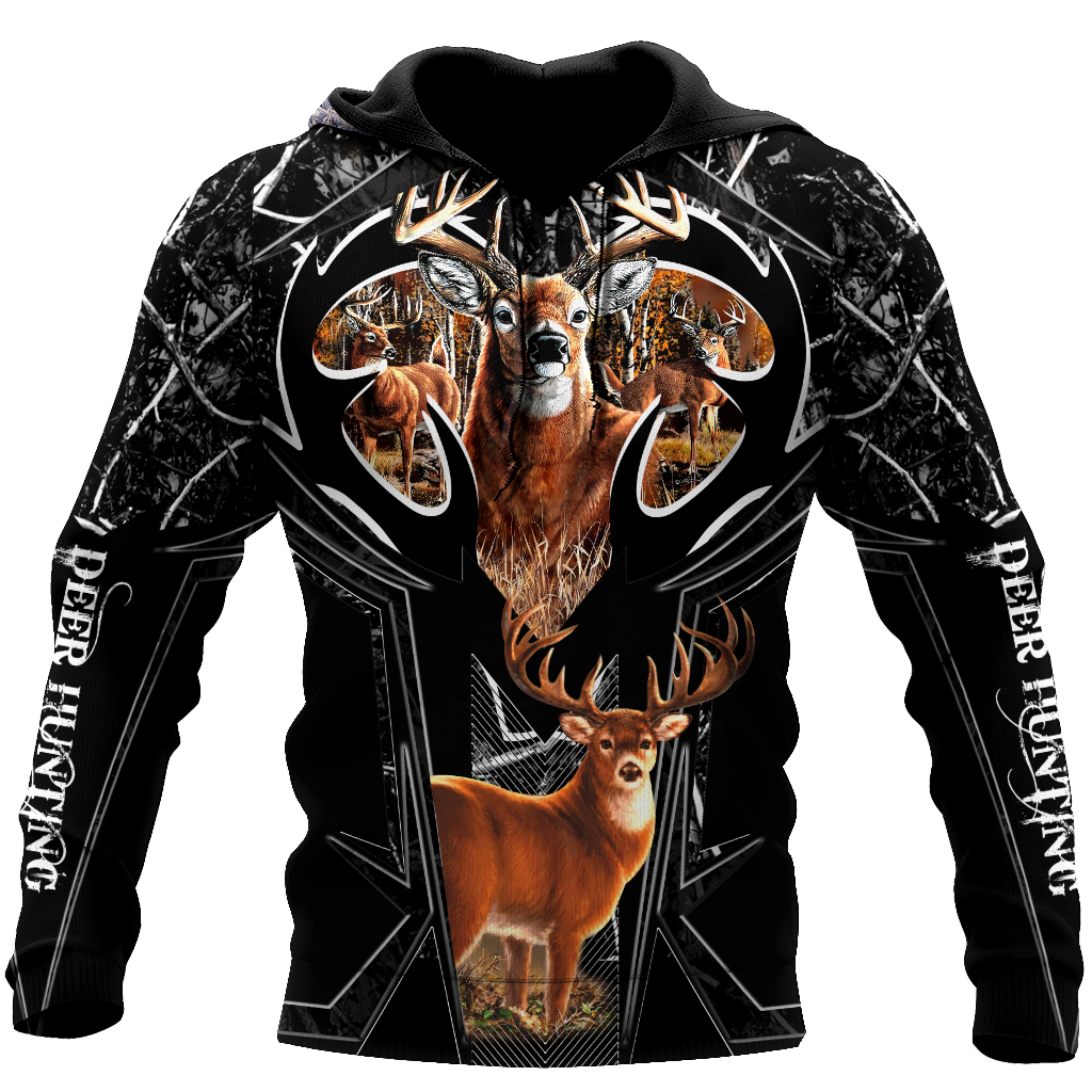Premium Deer Hunting Camo 3D Hoodie Shirt For Men And Women