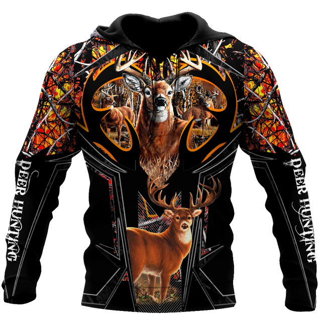 Deer Hunting Camo 3D Hoodie Shirt For Men And Women LAM