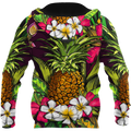 Amazing Polynesian Pineapple Hawaiian Style Unisex Deluxe Hoodie ML