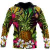 Amazing Polynesian Pineapple Hawaiian Style Unisex Deluxe Hoodie ML