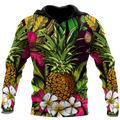 Amazing Polynesian Pineapple Hawaiian Style Unisex Deluxe Hoodie ML