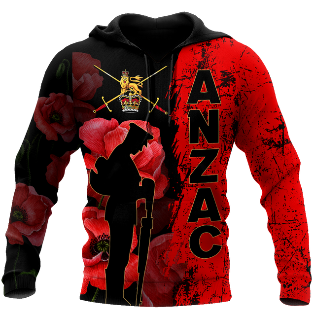 Premium Anzac Day British Army 3D Printed Unisex Shirts TN NTN05042105