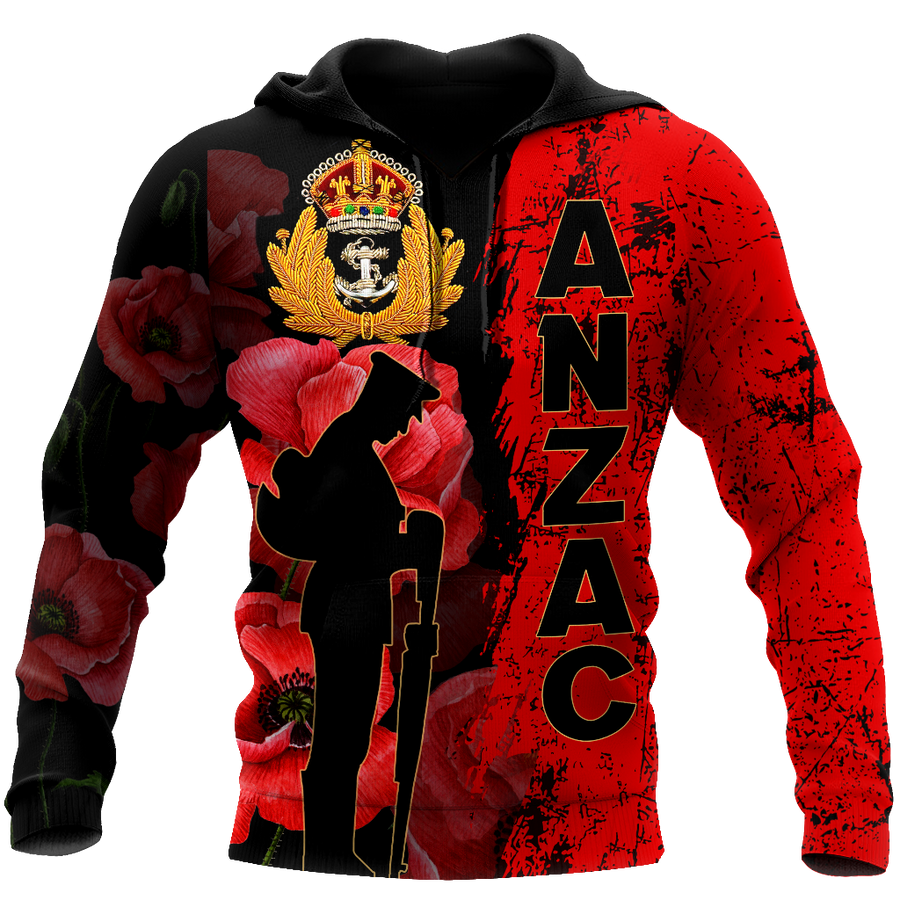Premium Anzac Day Royal  Royal Navy 3D Printed Unisex Shirts TN