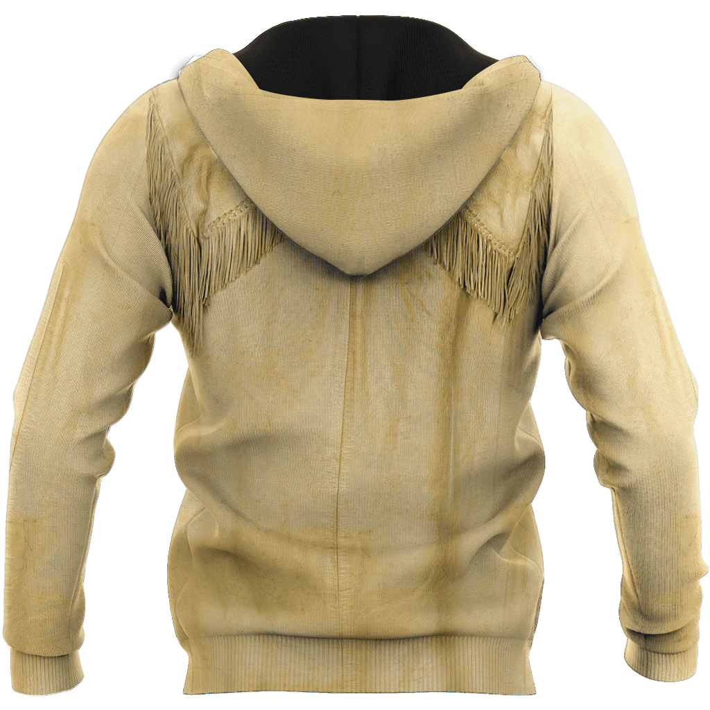 Native Cowboy Jacket No30 Cosplay 3D Over Printed Unisex Deluxe Hoodie ML