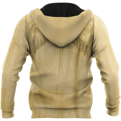 Native Cowboy Jacket No30 Cosplay 3D Over Printed Unisex Deluxe Hoodie ML