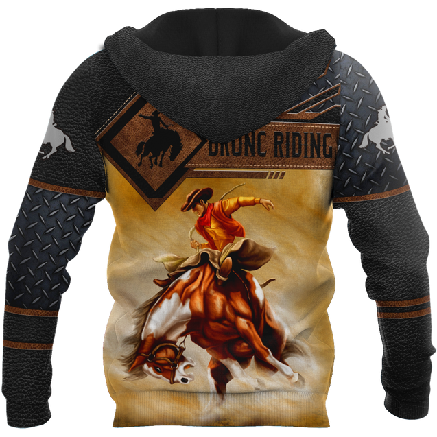 Personalized Name Rodeo 3D All Over Printed Unisex Shirts Bronc Riding Ver 2