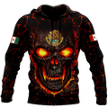 Mexican Skull 3D All Over Printed Unisex Hoodie