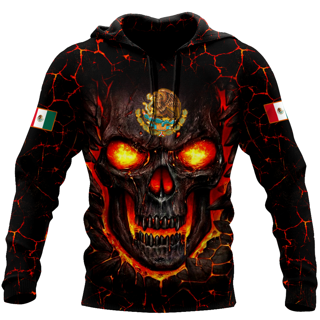 Mexican Skull 3D All Over Printed Unisex Hoodie