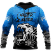 Master Baiter fishing custom name blue design 3d print shirts