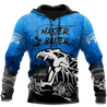 Master Baiter fishing custom name blue design 3d print shirts