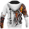 Rooster Camo 3D All Over Printed Unisex Deluxe Hoodie ML