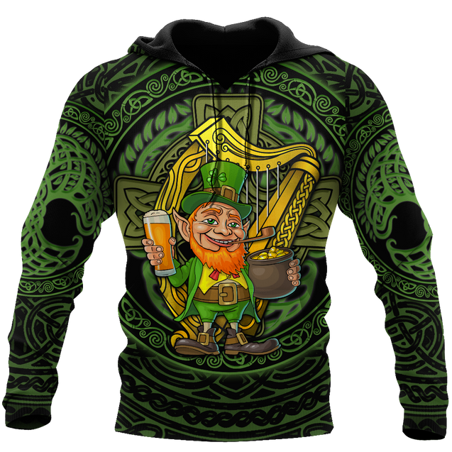 Premium Unisex Hoodie Irish St.Patrick Let Drink ML