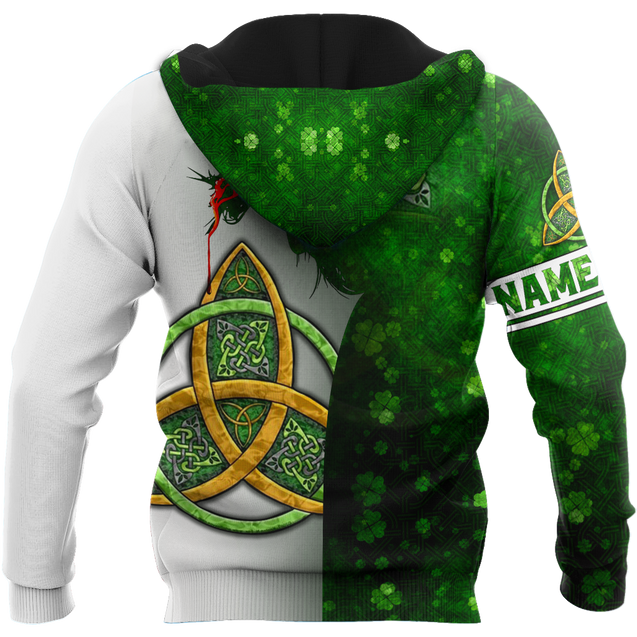 Premium Unisex Hoodie Custom Nam Irish St.Patrick Jesus Irish Rebel In My Vain ML