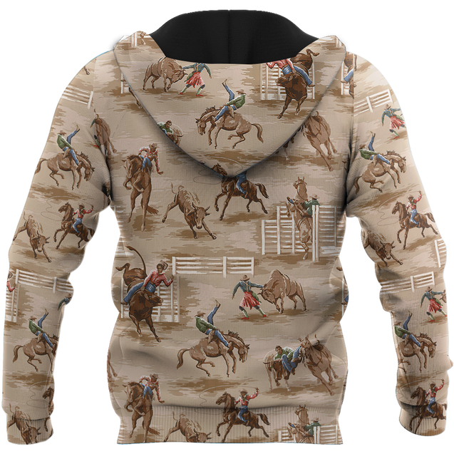 Rodeo 3D All Over Printed Unisex Shirts Rodeo Pattern