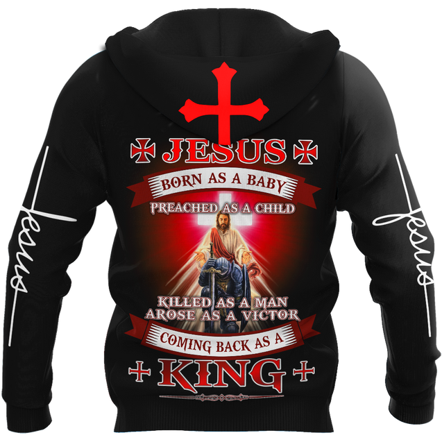 Premium Unisex Hoodie 3D All Over Printed Easter Day Christian Jesus No31 ML