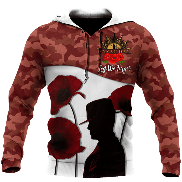 Premium Anzac Day Lest We Forget 3D Printed Unisex Shirts TN HHT06042104