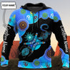 Custom name Aboriginal Naidoc Week 2021 Blue Turtle Lizard shirts