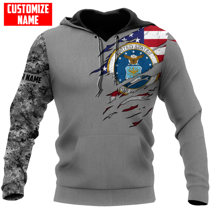 Custom name Soldier US Air Force 3d all over printed shirt hoodie MH06072108