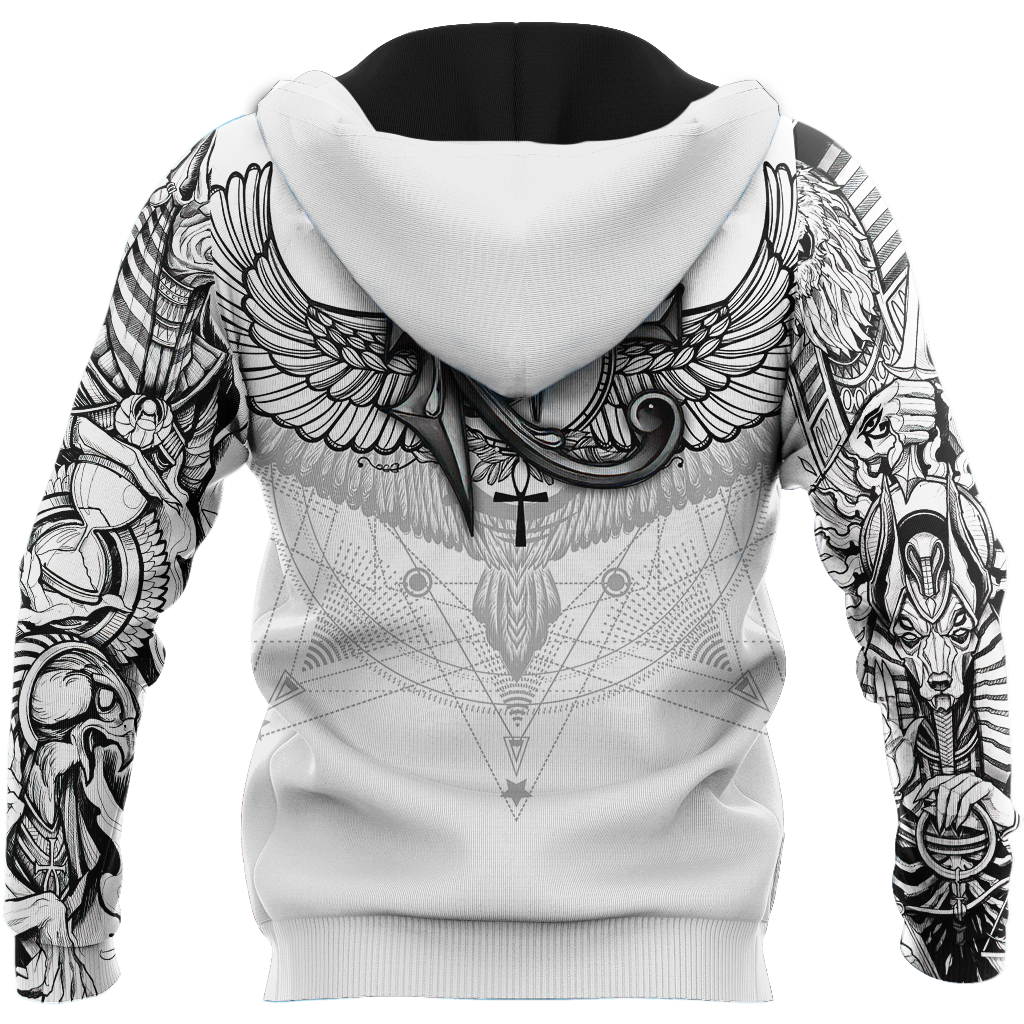 Egyptian Gods Ancient Tattoo white ver unisex 3d print shirts