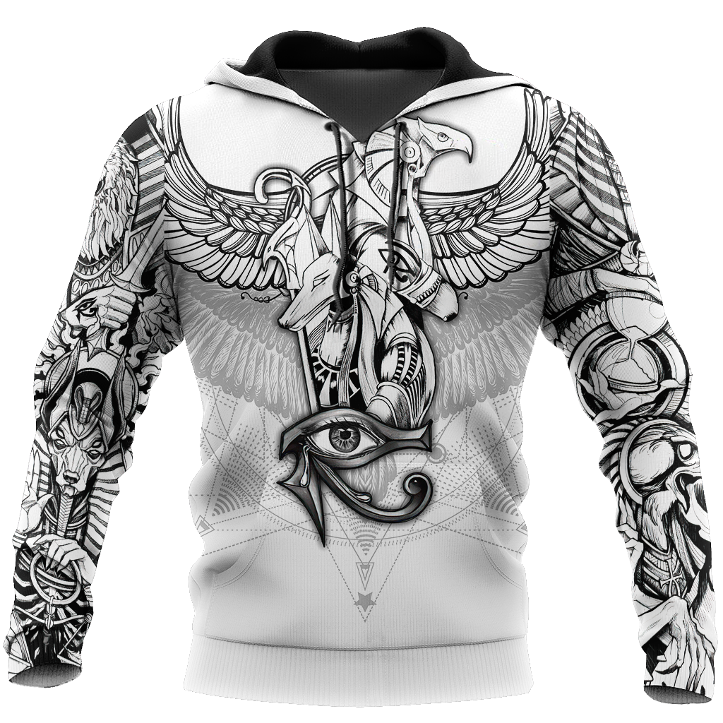 Egyptian Gods Ancient Tattoo white ver unisex 3d print shirts