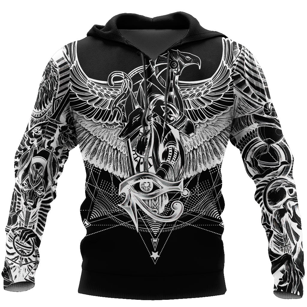 Egyptian Gods Ancient Tattoo black ver unisex 3d print shirts