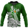 Premium Unisex Hoodie Irish St.Patrick Celtic Cross ML