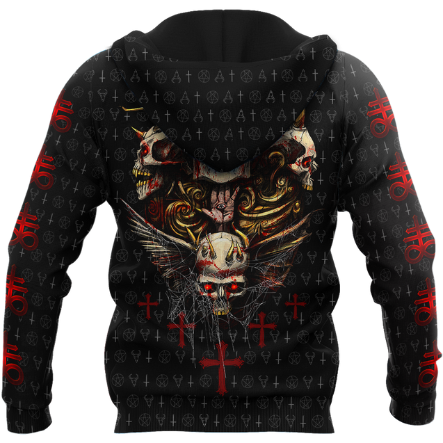 Red Eyes Skull Hoodie For Men And Women JJ07022103