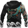 Premium Unisex Hoodie Japanese Octopus Irezumi Style ML