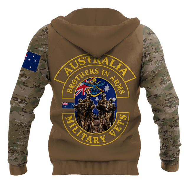 Custom name Australia Army Brothers in arms AU Veteran 3D print shirts