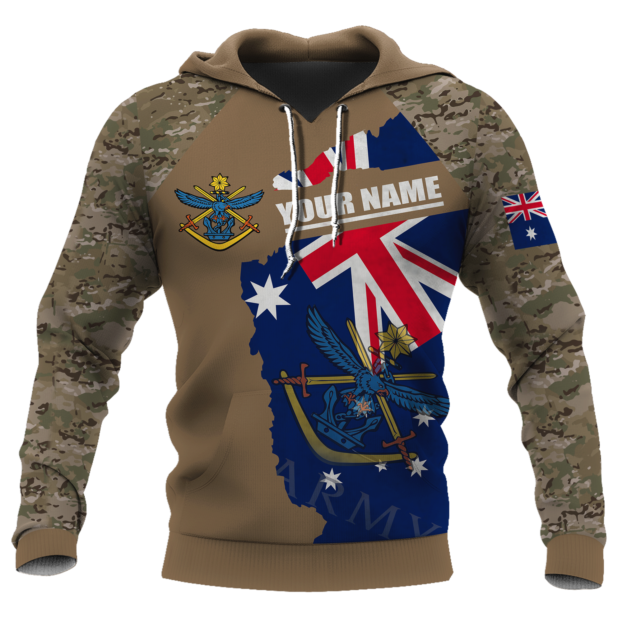 Custom name Australia Army Brothers in arms AU Veteran 3D print shirts