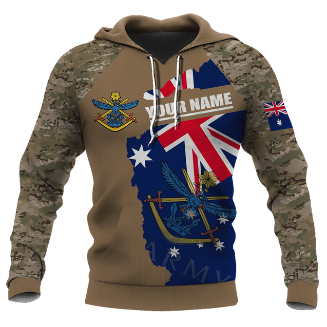 Custom name Australia Army Brothers in arms AU Veteran 3D print shirts