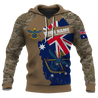 Custom name Australia Army Brothers in arms AU Veteran 3D print shirts