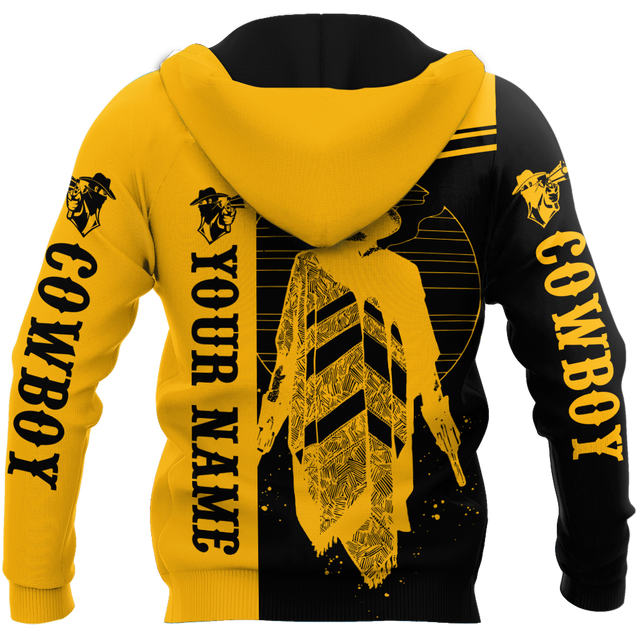 Cowboy No2 Personalized Name 3D Over Printed Unisex Deluxe Hoodie ML