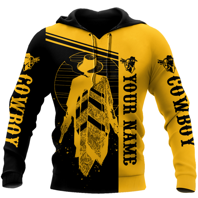 Cowboy No2 Personalized Name 3D Over Printed Unisex Deluxe Hoodie ML