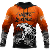 Master Baiter fishing custom name orange design 3d print shirts