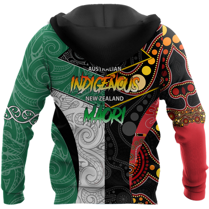 Custom Name Australia Indigenous And New Zealand Maori 3D All Over Printed Unisex