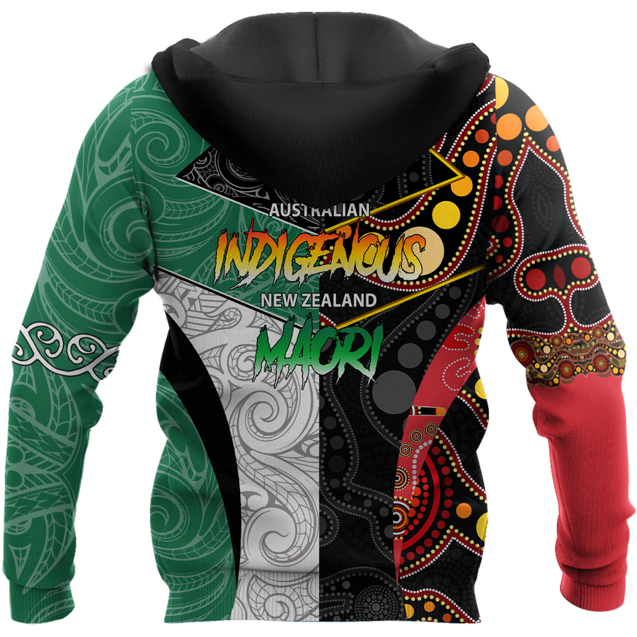 Custom Name Australia Indigenous And New Zealand Maori 3D All Over Printed Unisex