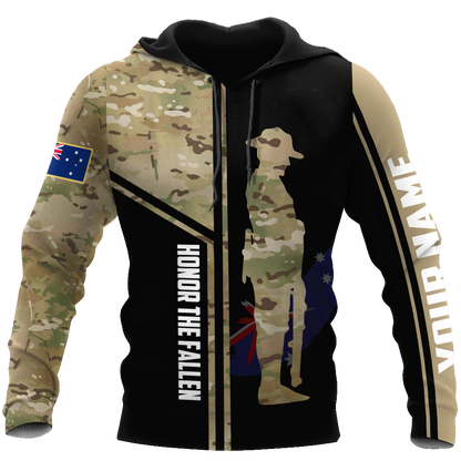 Custom name Australia Army Camo 3D Design print shirts ver.2