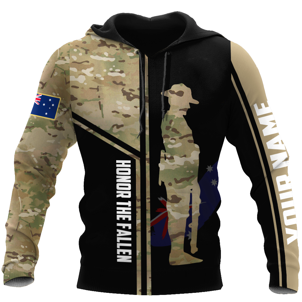 Custom name Australia Army Camo 3D Design print shirts ver.2