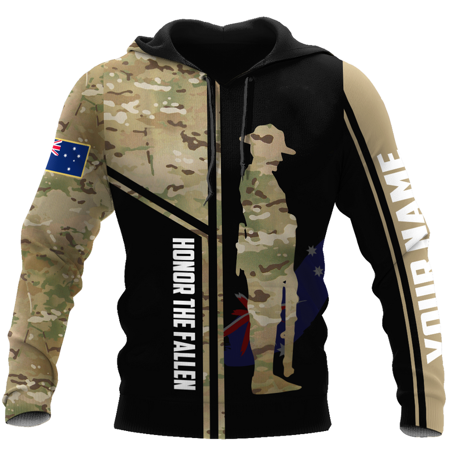 Custom name Australia Army Camo 3D Design print shirts ver.2