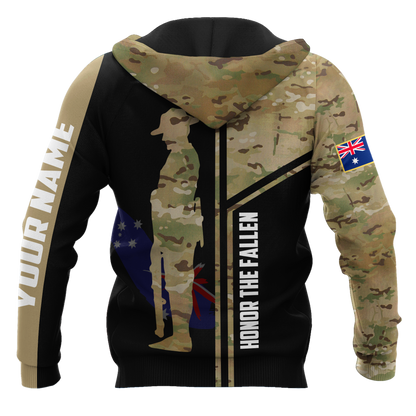 Custom name Australia Army Camo 3D Design print shirts ver.2