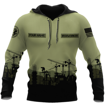 Premium Personalized 3D Printed Ironworker Shirts