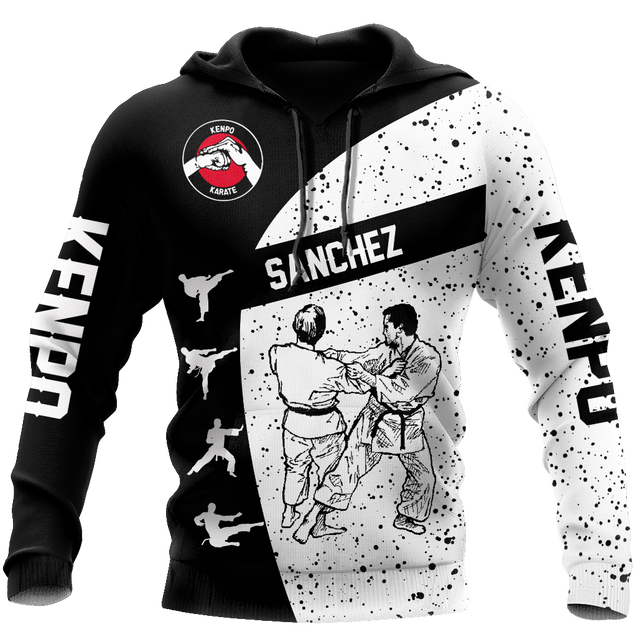 Customize Name Karate Fighting Hoodie For Men And Women TNA08032108