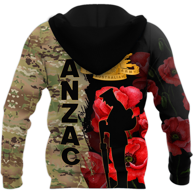 Premium Anzac Day Camo 3D Printed Unisex Shirts TN NTN08042101