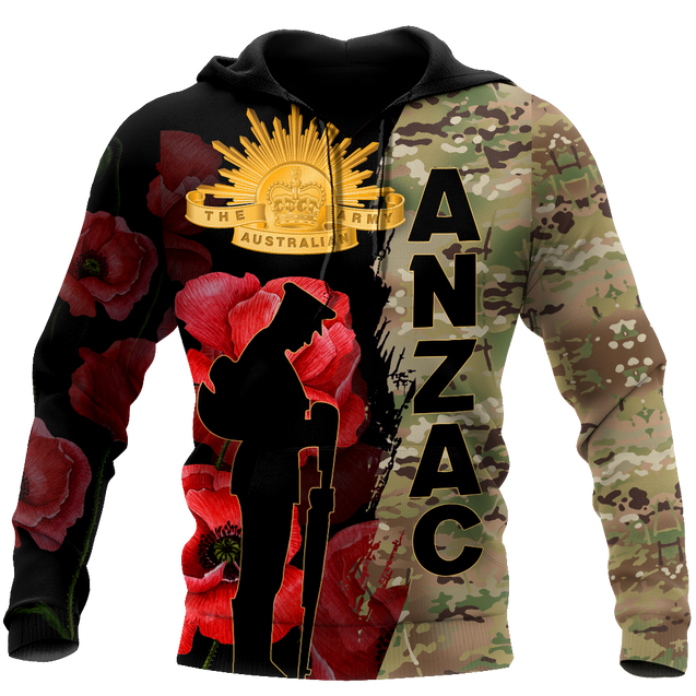 Premium Anzac Day Camo 3D Printed Unisex Shirts TN NTN08042101