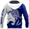 Amazing Polynesian Personalized Name Turtle And Tattoo Premium Unisex Hoodie ML