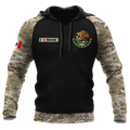 Mexico Coat Of Arms no02 Personalized Name 3D Unisex Hoodie