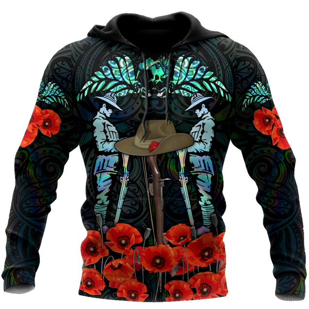 Premium Anzac Day Fern 3D Printed Unisex Shirts TN