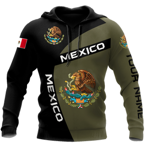 Personalized Mexico 3D All Over Printed Hoodie